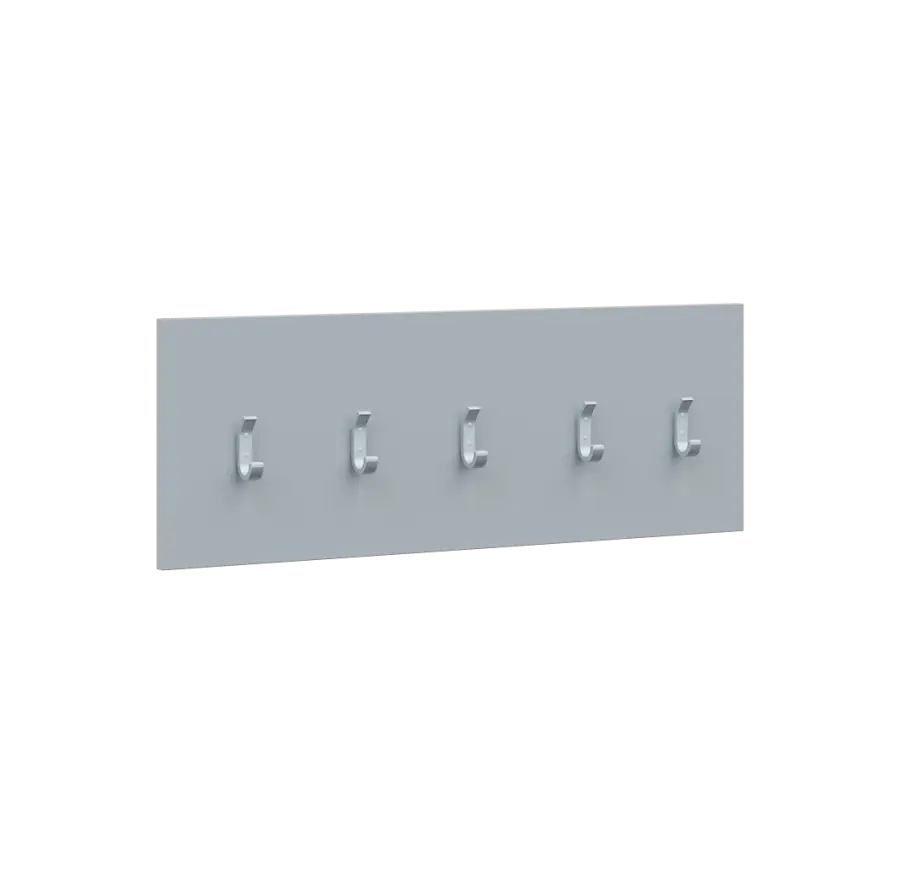 VN - 06 stěna věšáková 1000x350 mm, 5-háček Laura, šedá